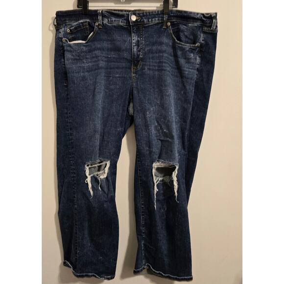 torrid Denim - Torrid Feel The Fit Wide Leg Jeans 22S Dark Wash Vintage Stretch Plus